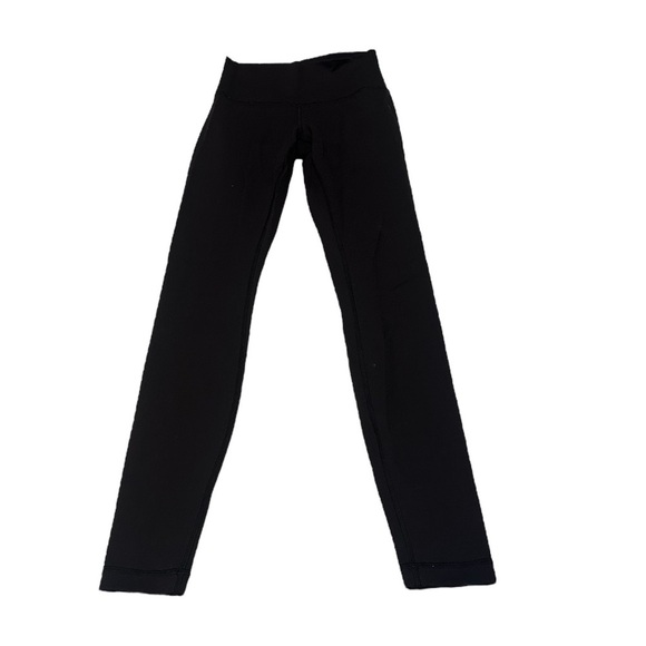 Lululemon Black Straight Leg Compression Leggings Size 4 - Picture 1 of 6